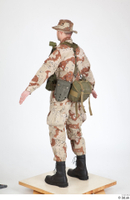  Photos Army Man in Camouflage uniform 7 20th century US Army a poses camouflage whole body 0012.jpg
